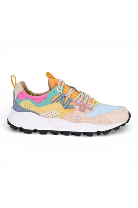 Sneaker donna Flower Mountain in camoscio e tessuto multicolore. FLOWER MOUNTAIN | YAMANO3W-1I25